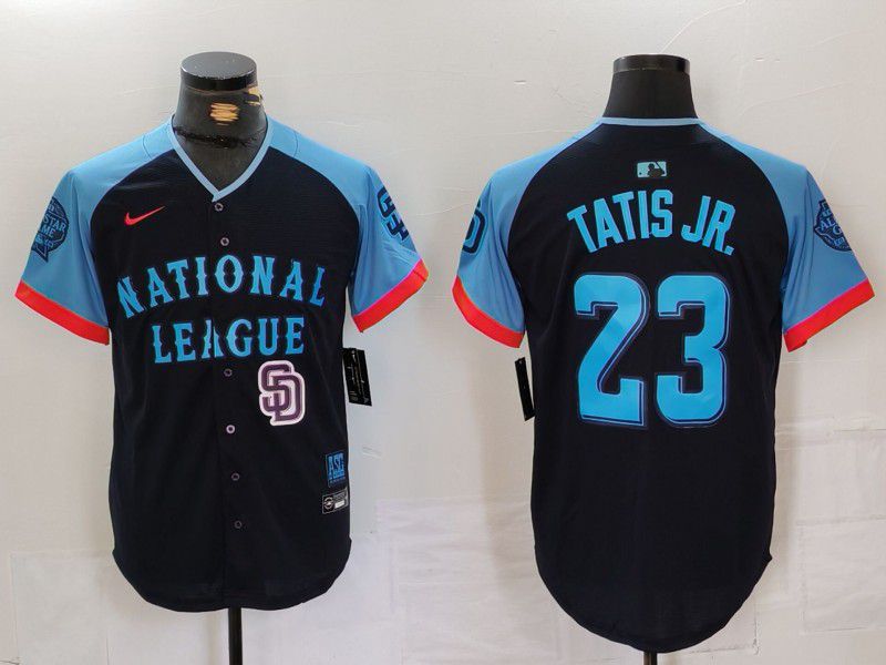 Men San Diego Padres #23 Tatis jr Blue All star 2024 Nike MLB Jersey style 6